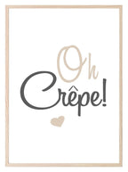 Oh Crepe! Print | Fun Kitchen Wall Art | Customisable - Larosier Prints
