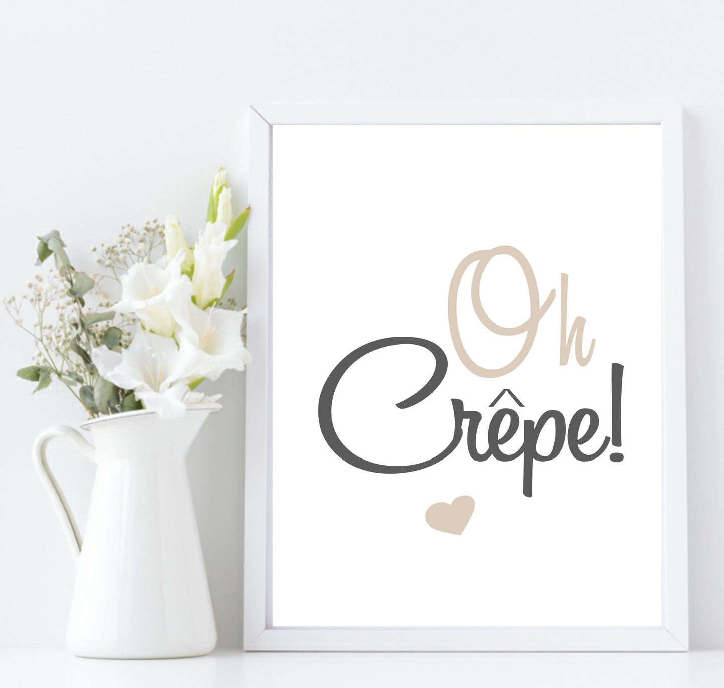 Oh Crepe! Print | Fun Kitchen Wall Art | Customisable