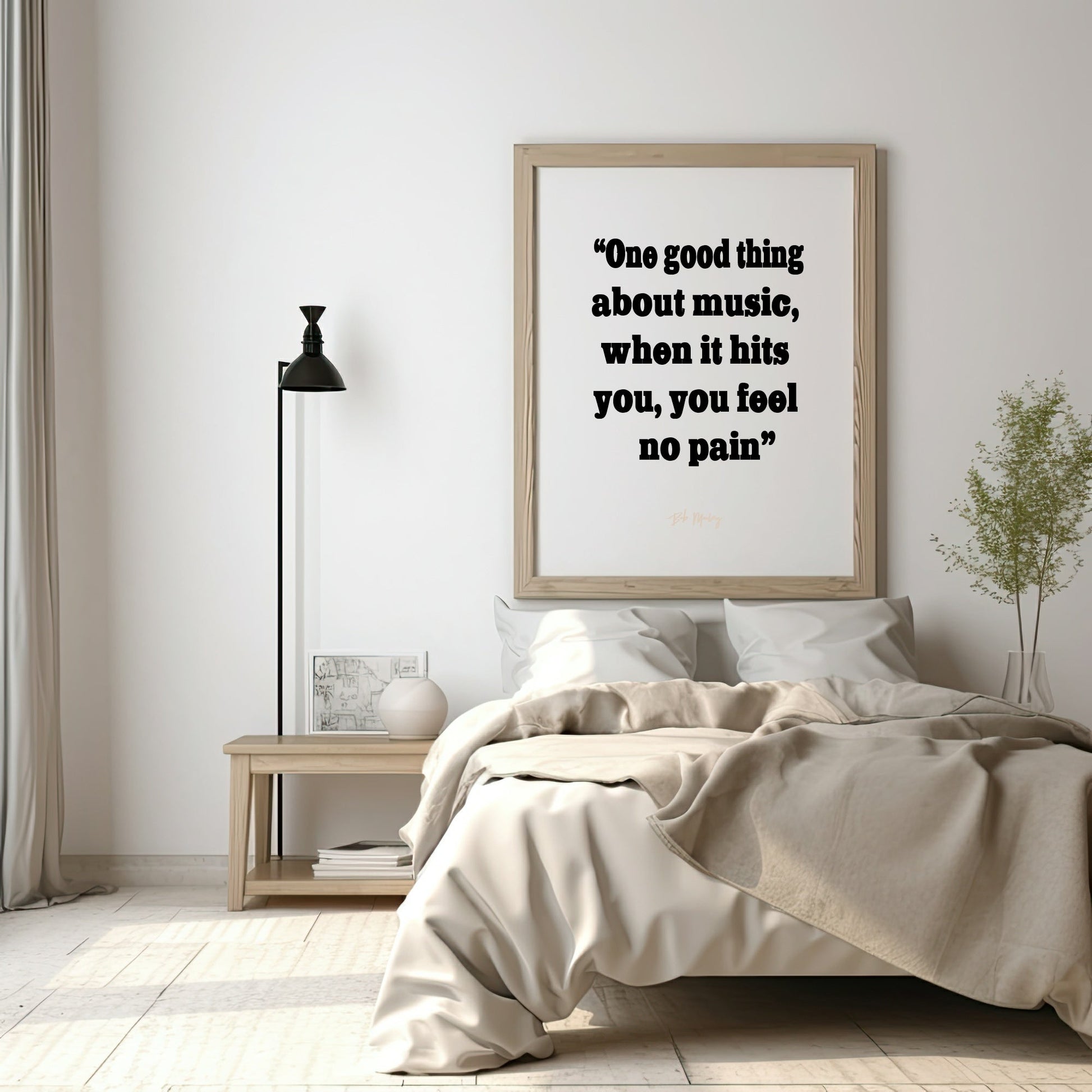 One Good Thing About Music Print | Inspirational Wall Art | Customisable