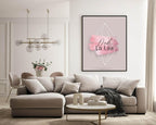 Ooh La Laa Print | Blush Pink Wall Art | Parisian Inspired - Larosier Prints