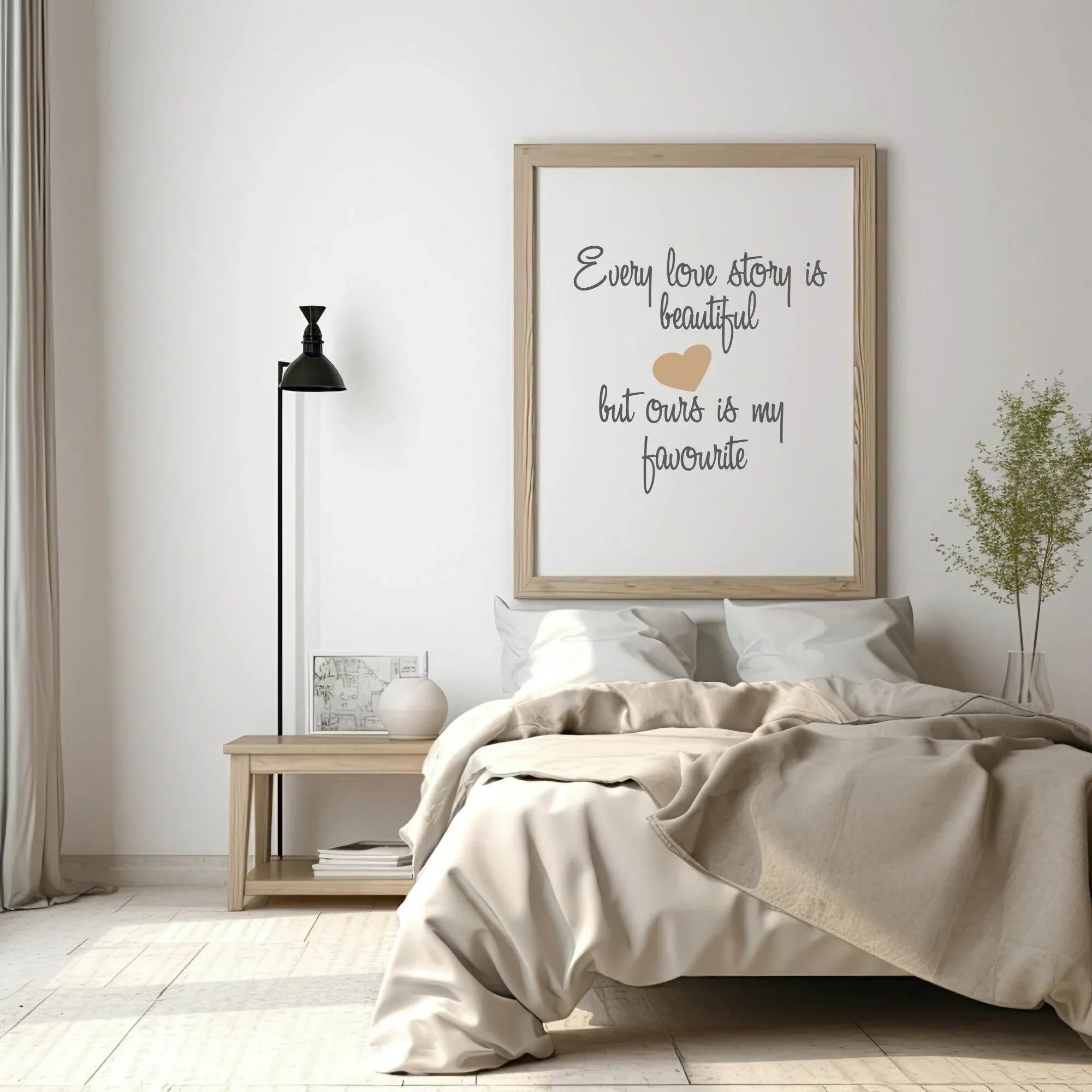Our Love Story Is My Favourite Print | Love & Romance Wall Art | Customisable - Larosier Prints