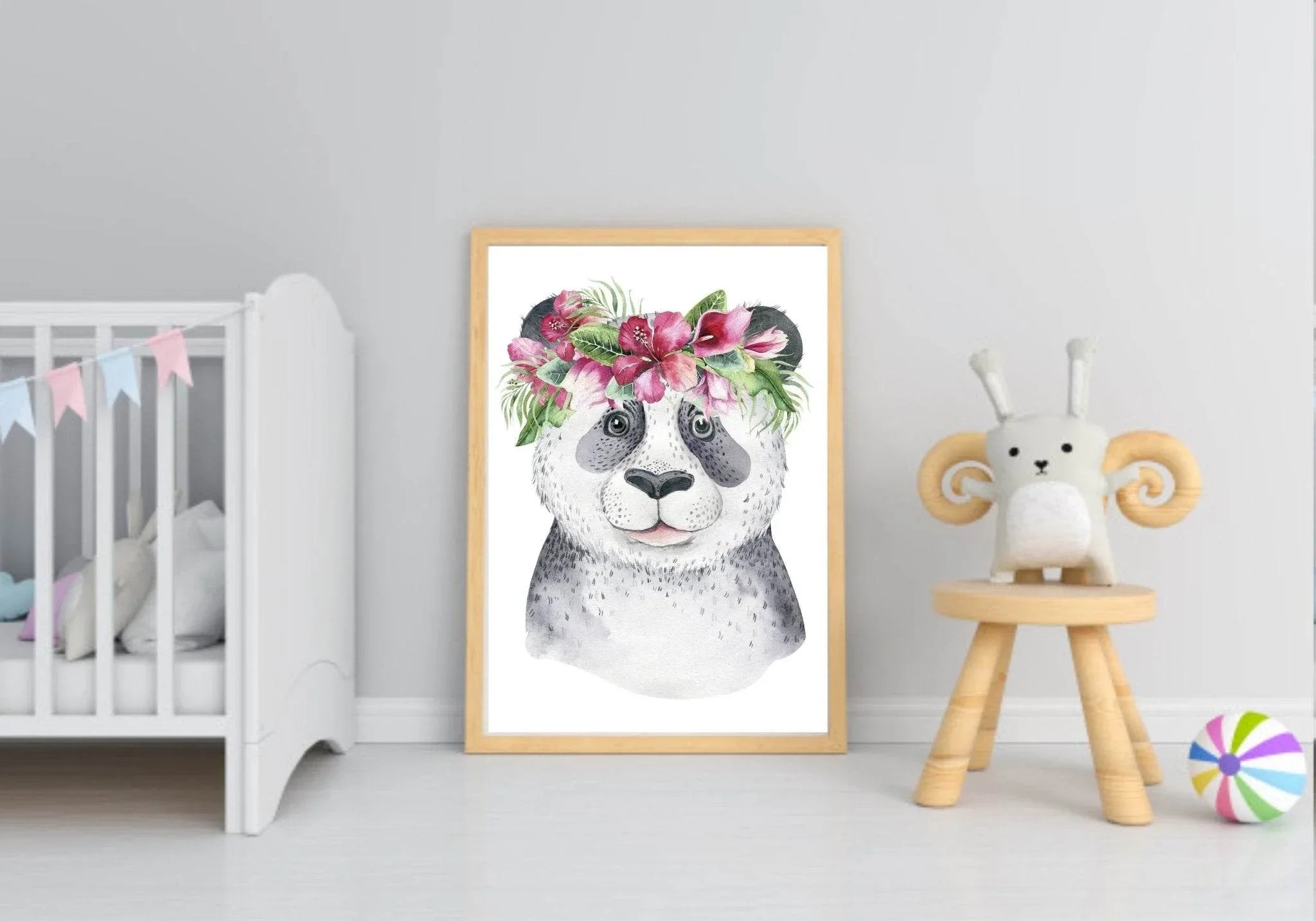 Penelope The Panda Prints Collection | Watercolour Kids Wall Art - Larosier Prints