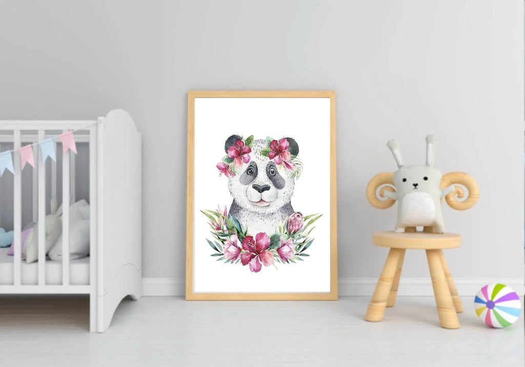 Penelope The Panda Prints Collection | Watercolour Kids Wall Art - Larosier Prints