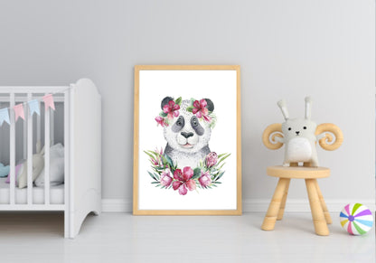 Penelope The Panda Prints Collection | Watercolour Kids Wall Art