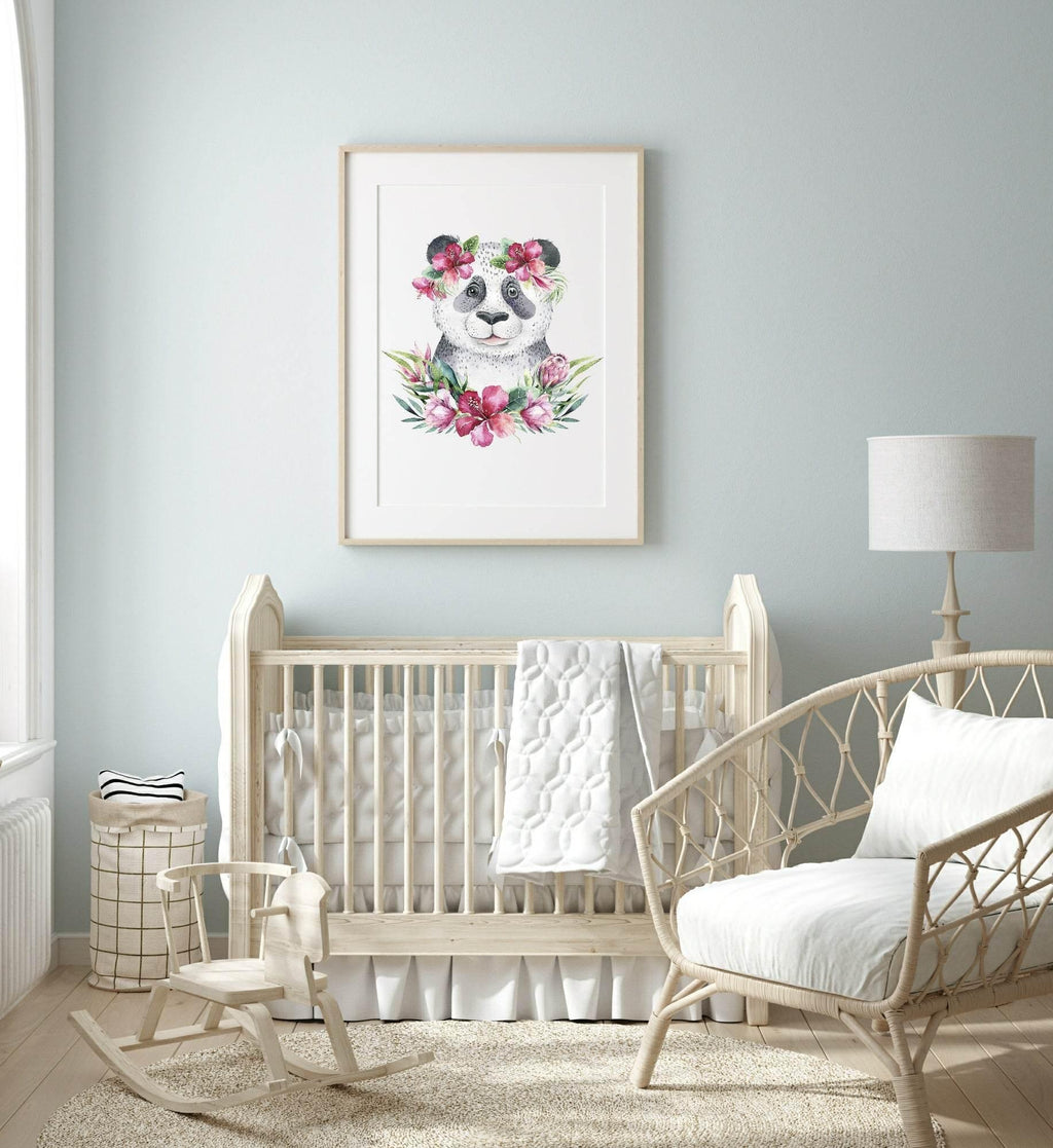 Penelope The Panda Prints Collection | Watercolour Kids Wall Art - Larosier Prints