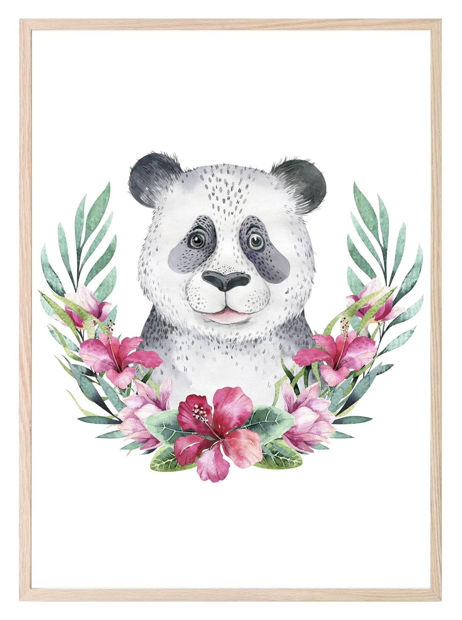 Penelope The Panda Prints Collection | Watercolour Kids Wall Art - Larosier Prints