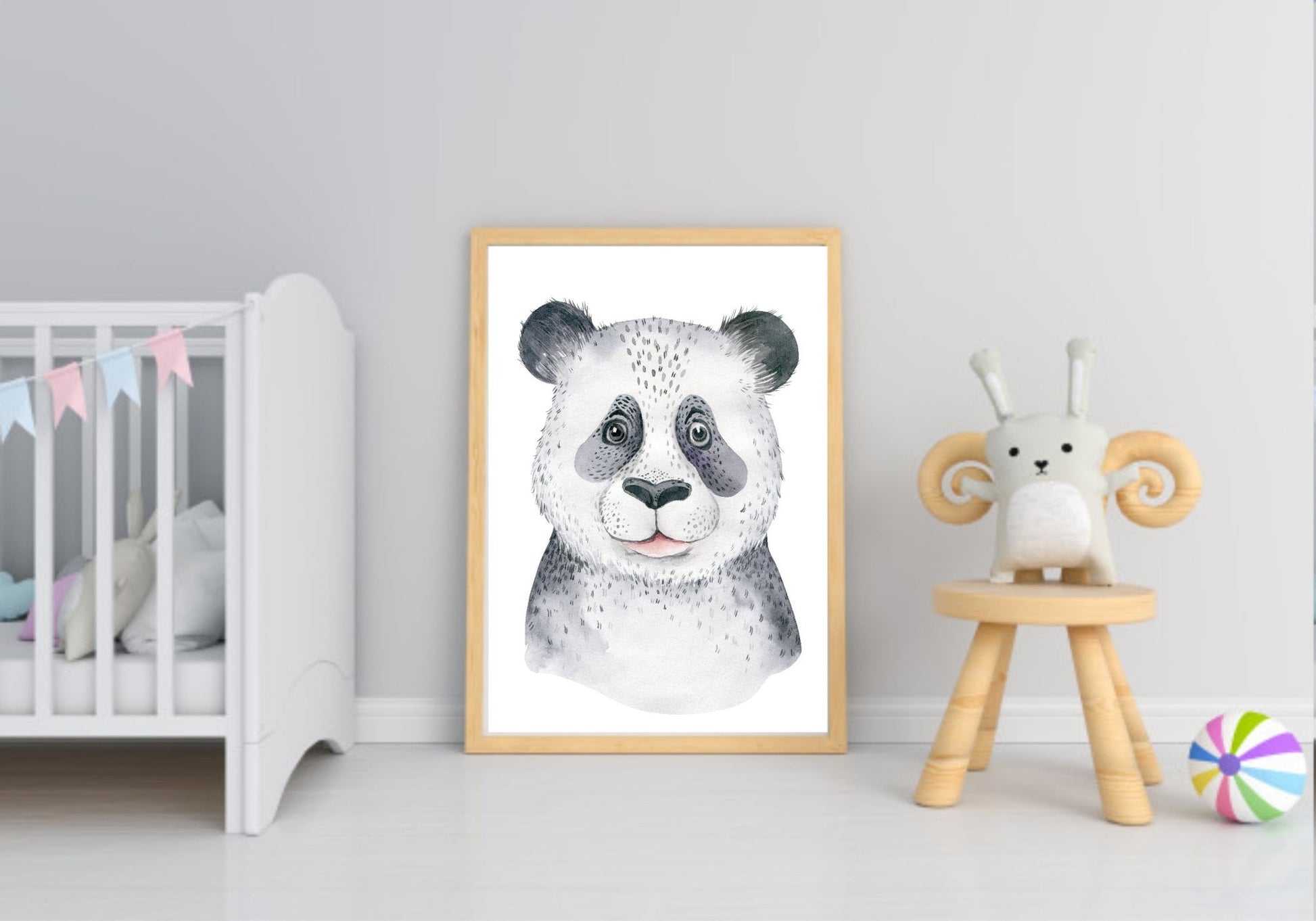 Penelope The Panda Prints Collection | Watercolour Kids Wall Art Penelope 6