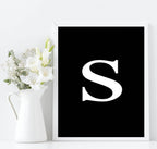 Personalised Brights Initial And Colour Print | Wall Art Decor - Larosier Prints