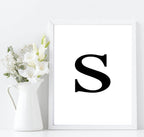 Personalised Brights Initial And Colour Print | Wall Art Decor - Larosier Prints