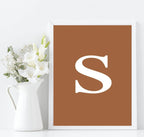 Personalised Brights Initial And Colour Print | Wall Art Decor - Larosier Prints
