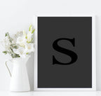 Personalised Brights Initial And Colour Print | Wall Art Decor - Larosier Prints