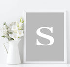 Personalised Brights Initial And Colour Print | Wall Art Decor - Larosier Prints
