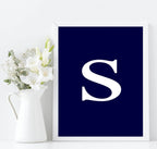 Personalised Brights Initial And Colour Print | Wall Art Decor - Larosier Prints