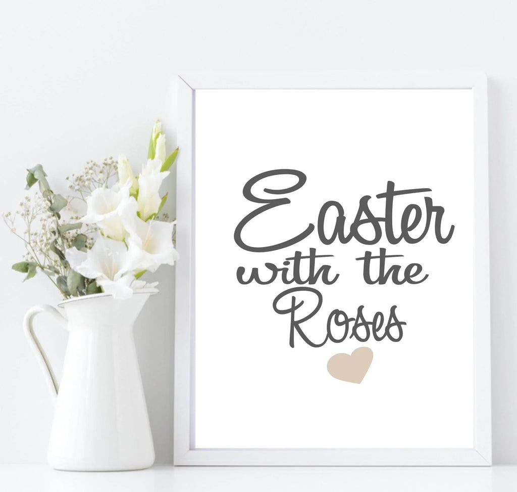 Personalised Easter With The Family Print | Seasonal Wall Art - Larosier Prints