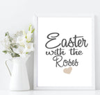 Personalised Easter With The Family Print | Seasonal Wall Art - Larosier Prints