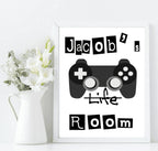 Personalised Gaming Print | Teenage Gamer Wall Art - Larosier Prints
