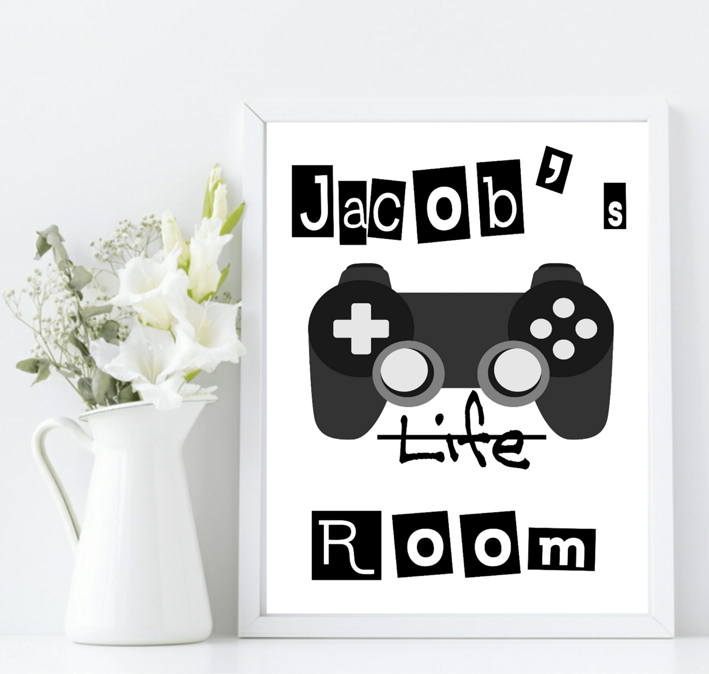 Personalised Gaming Print | Teenage Gamer Wall Art