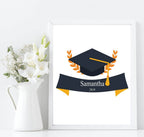 Personalised Graduation Cap Print | Customised Student Gift Wall Art - Larosier Prints