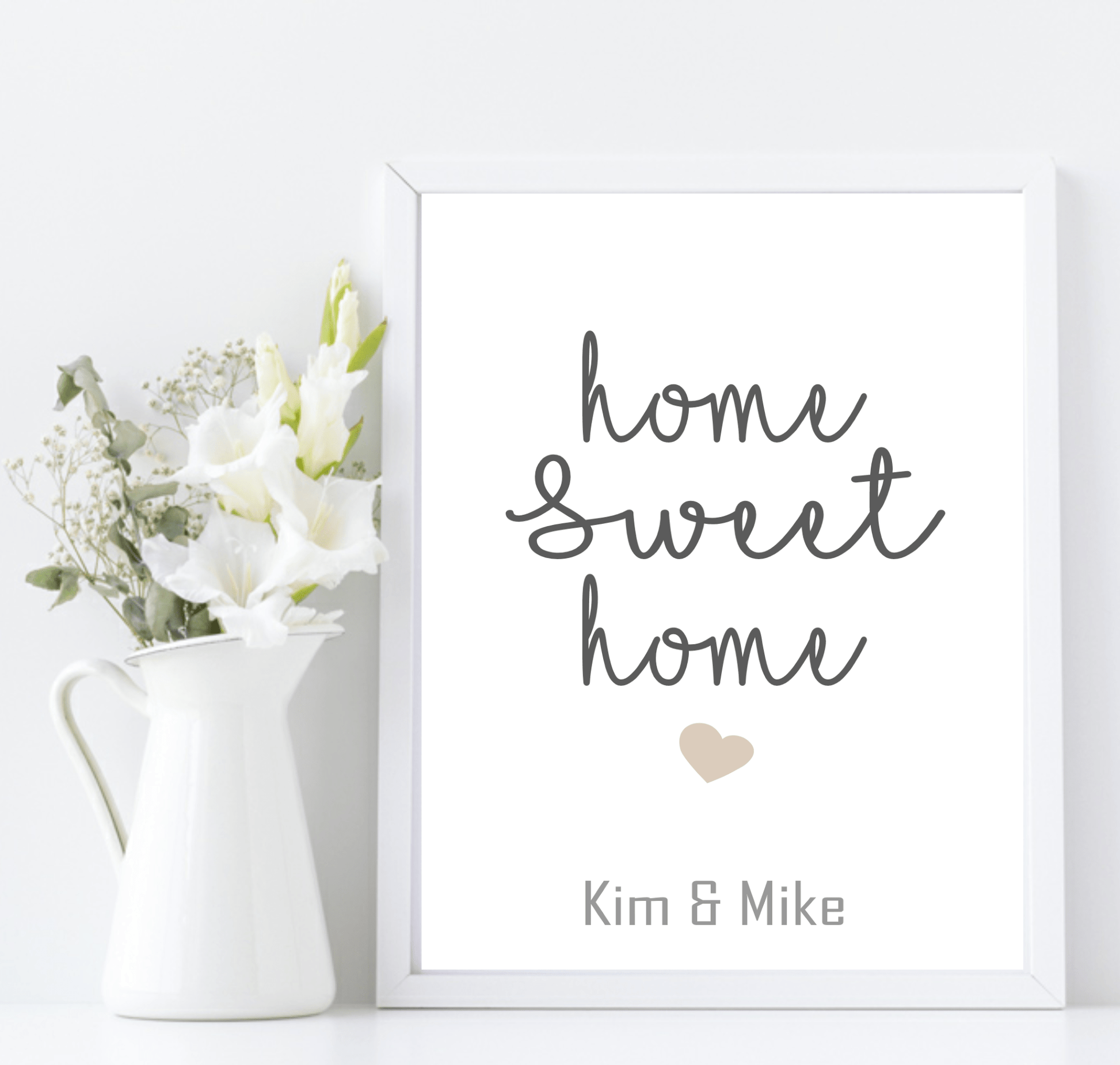 Personalised Home Sweet Home Print | Family Wall Art