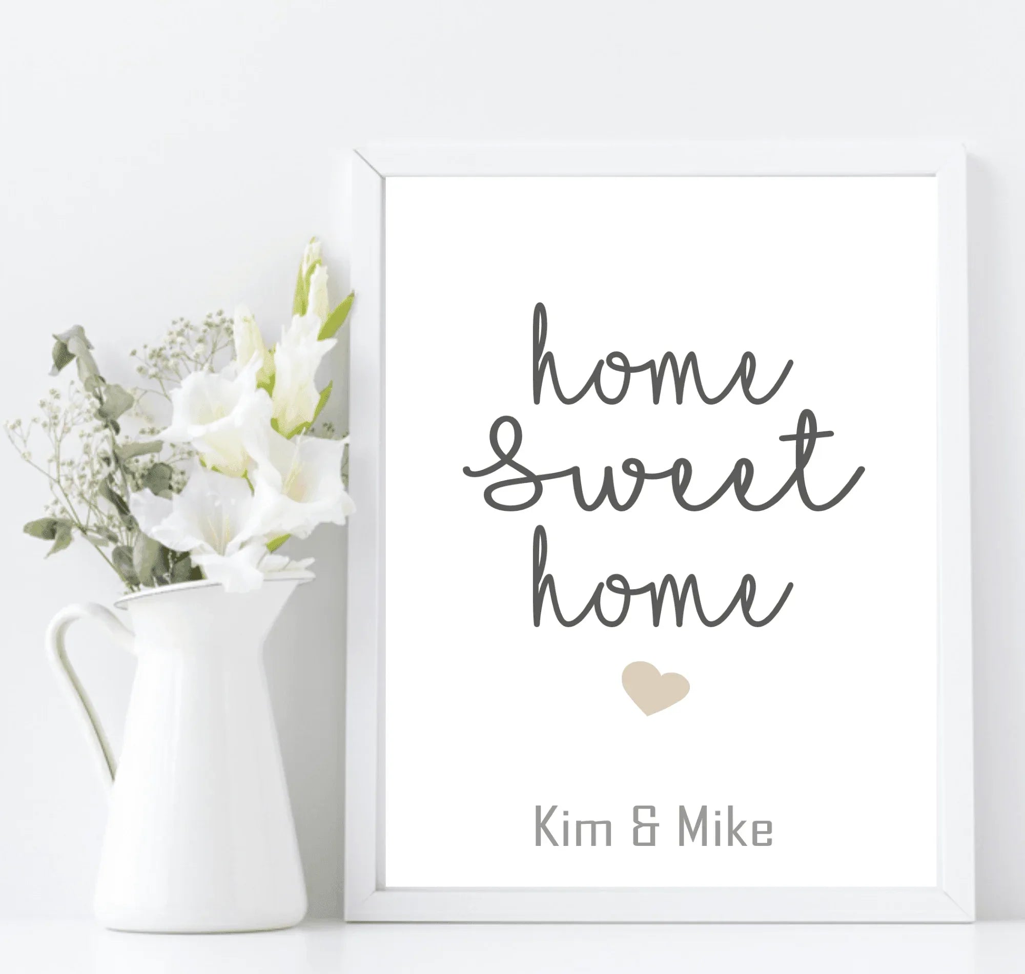 Personalised Home Sweet Home Print | Family Wall Art - Larosier Prints