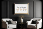 Personalised Love Our Little Family Names Print | Custom Wall Art - Larosier Prints