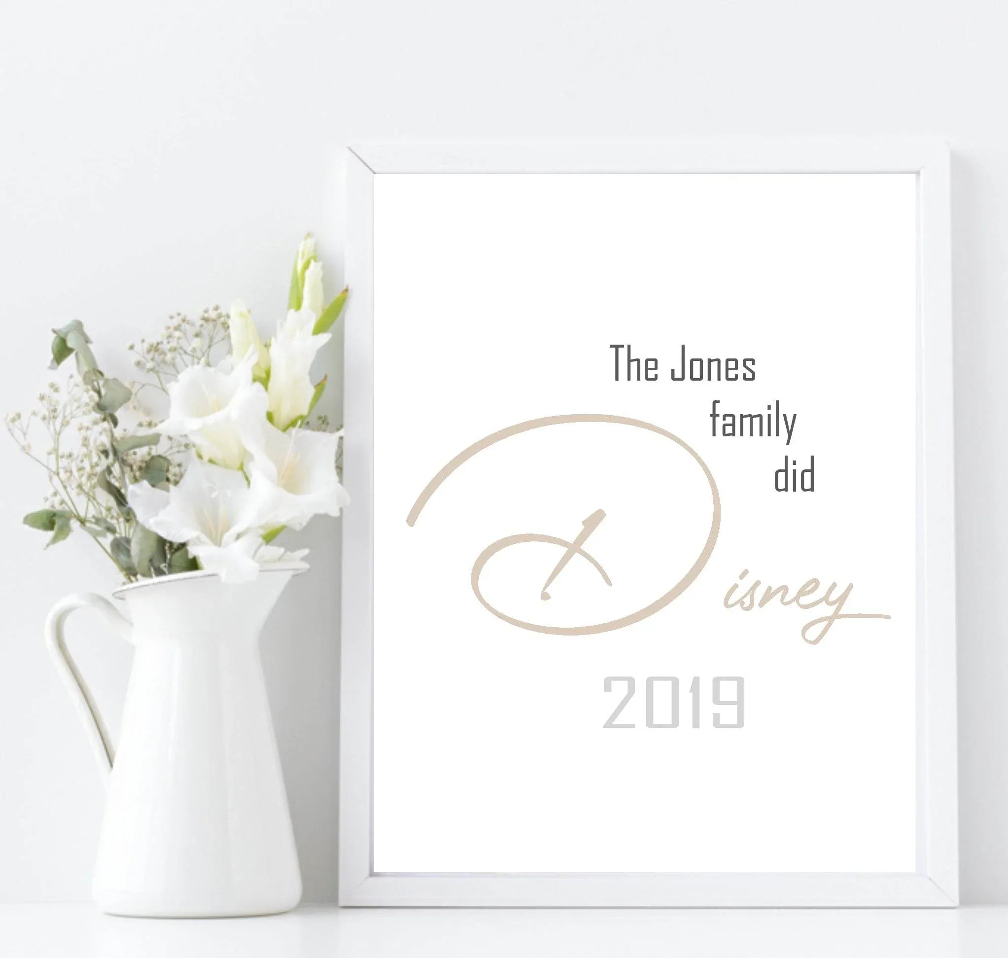 Personalised This family Did Disney Print | Holiday Wall Art - Larosier Prints