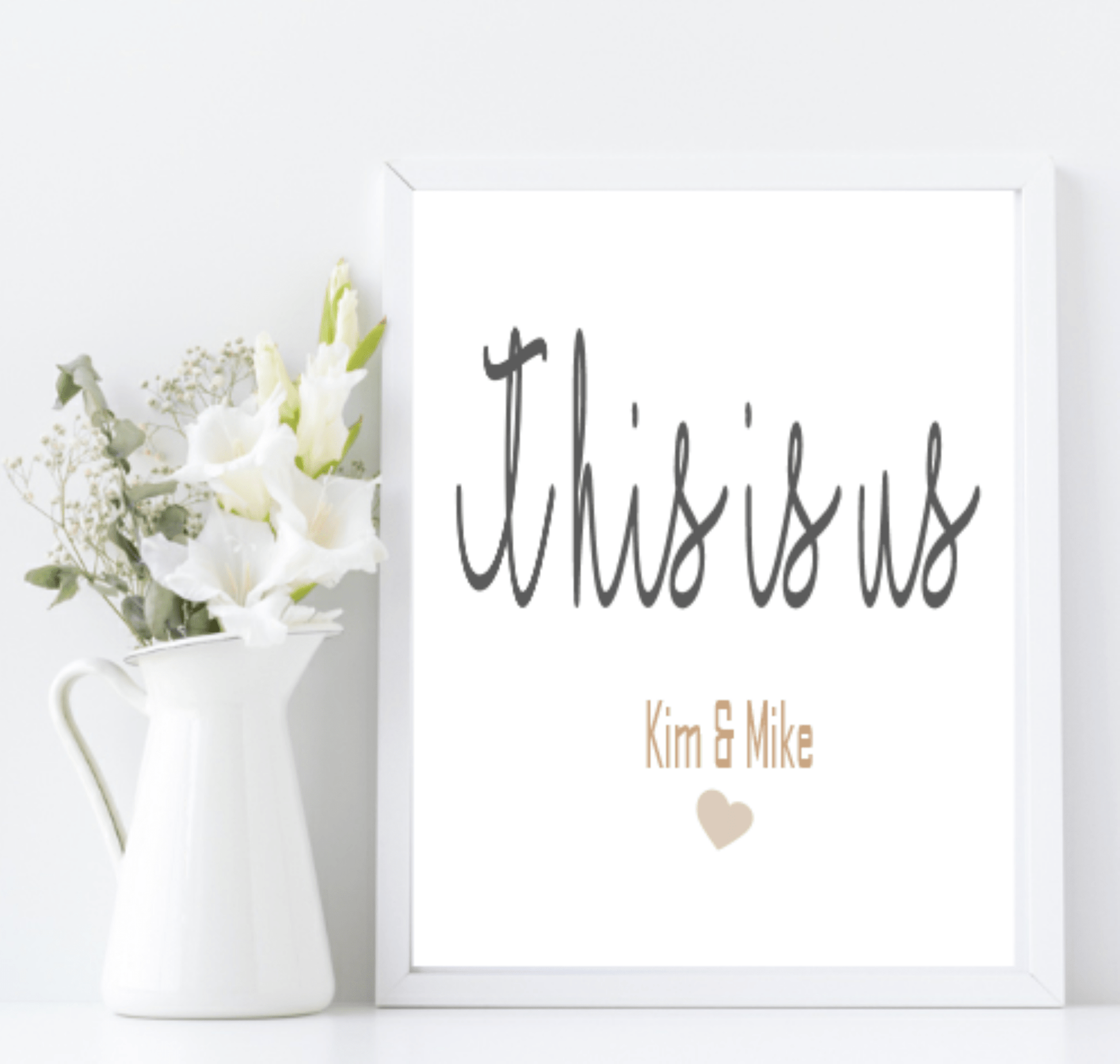 Personalised This Is Us Print | Family Wall Art