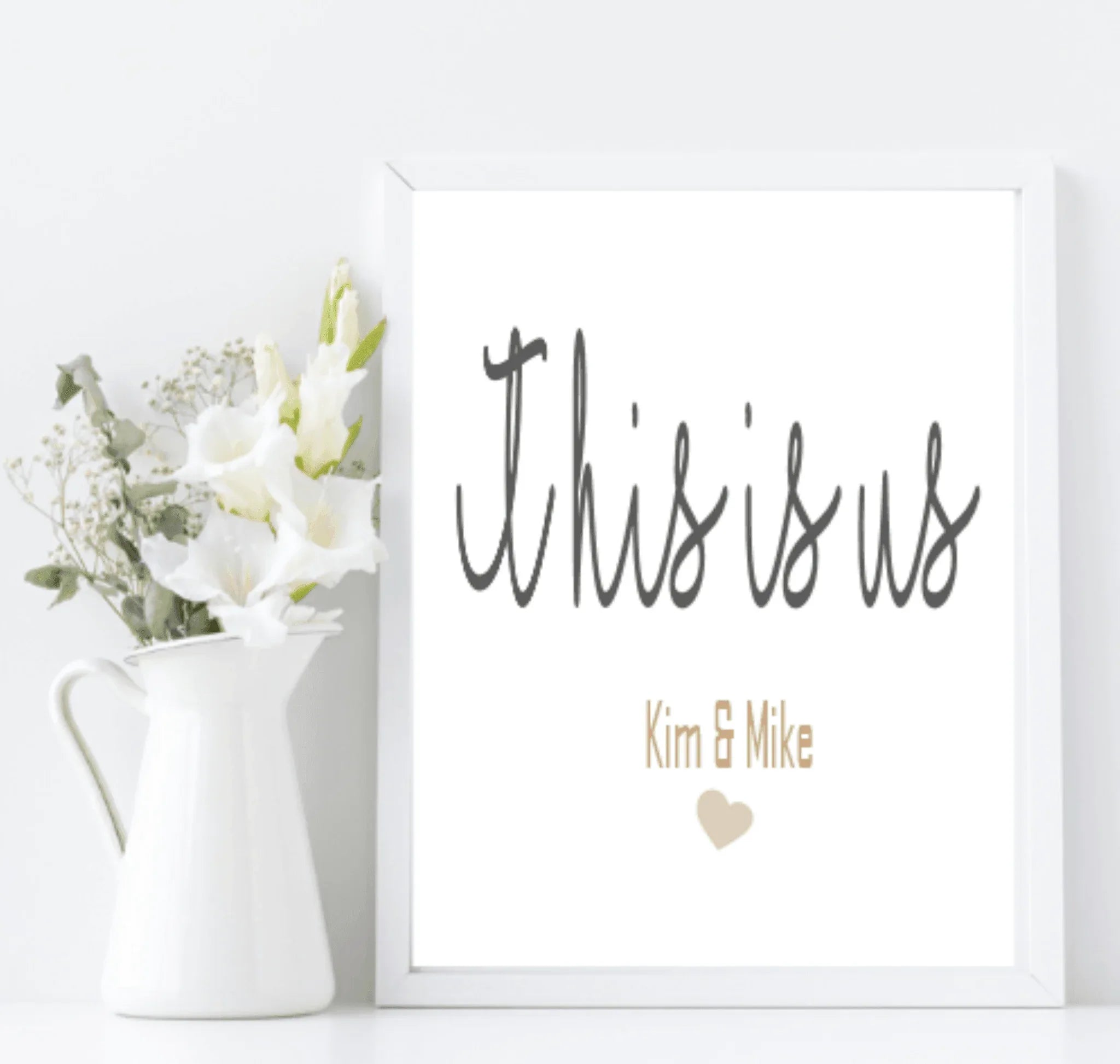 Personalised This Is Us Print | Family Wall Art - Larosier Prints