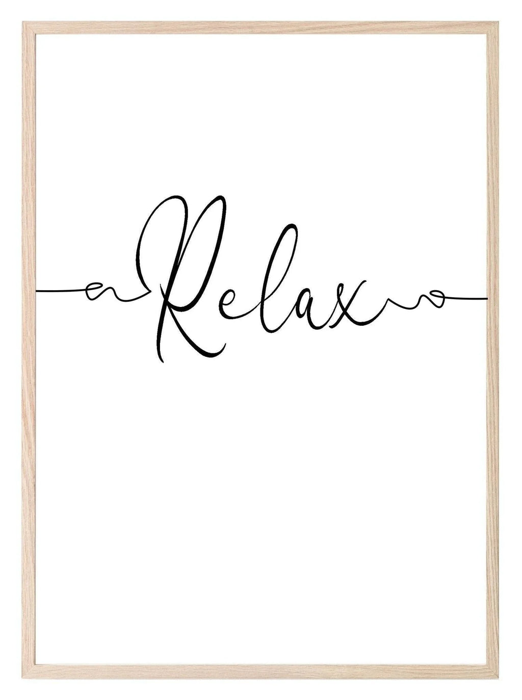 Relax Print | Bathroom, Bedroom or Salon Wall Art - Larosier Prints