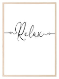 Relax Print | Bathroom, Bedroom or Salon Wall Art - Larosier Prints