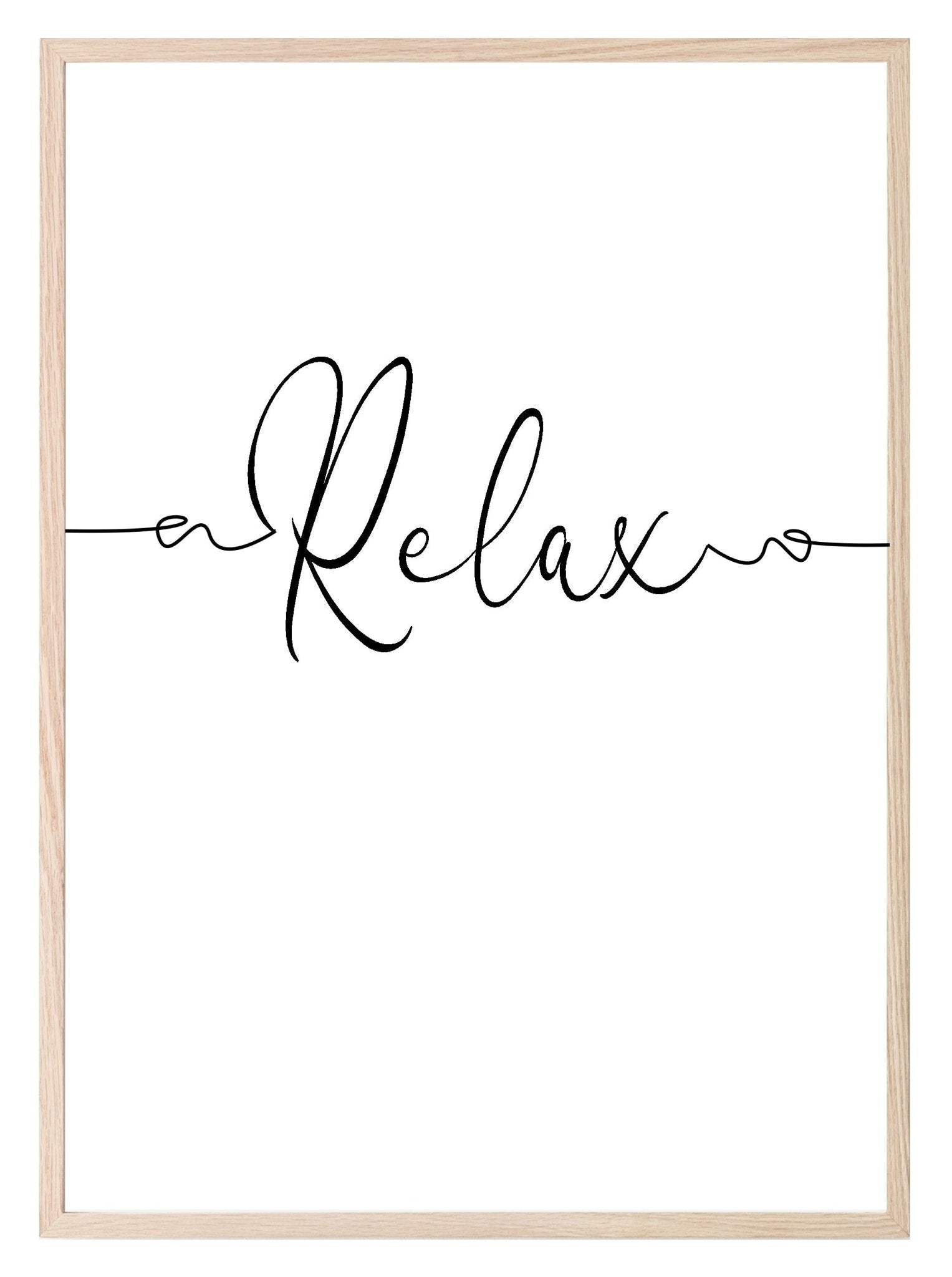 Relax Print | Bathroom, Bedroom or Salon Wall Art