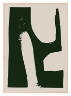 Set of 3 Beige & Green Abstract | Modern Art - Larosier Prints