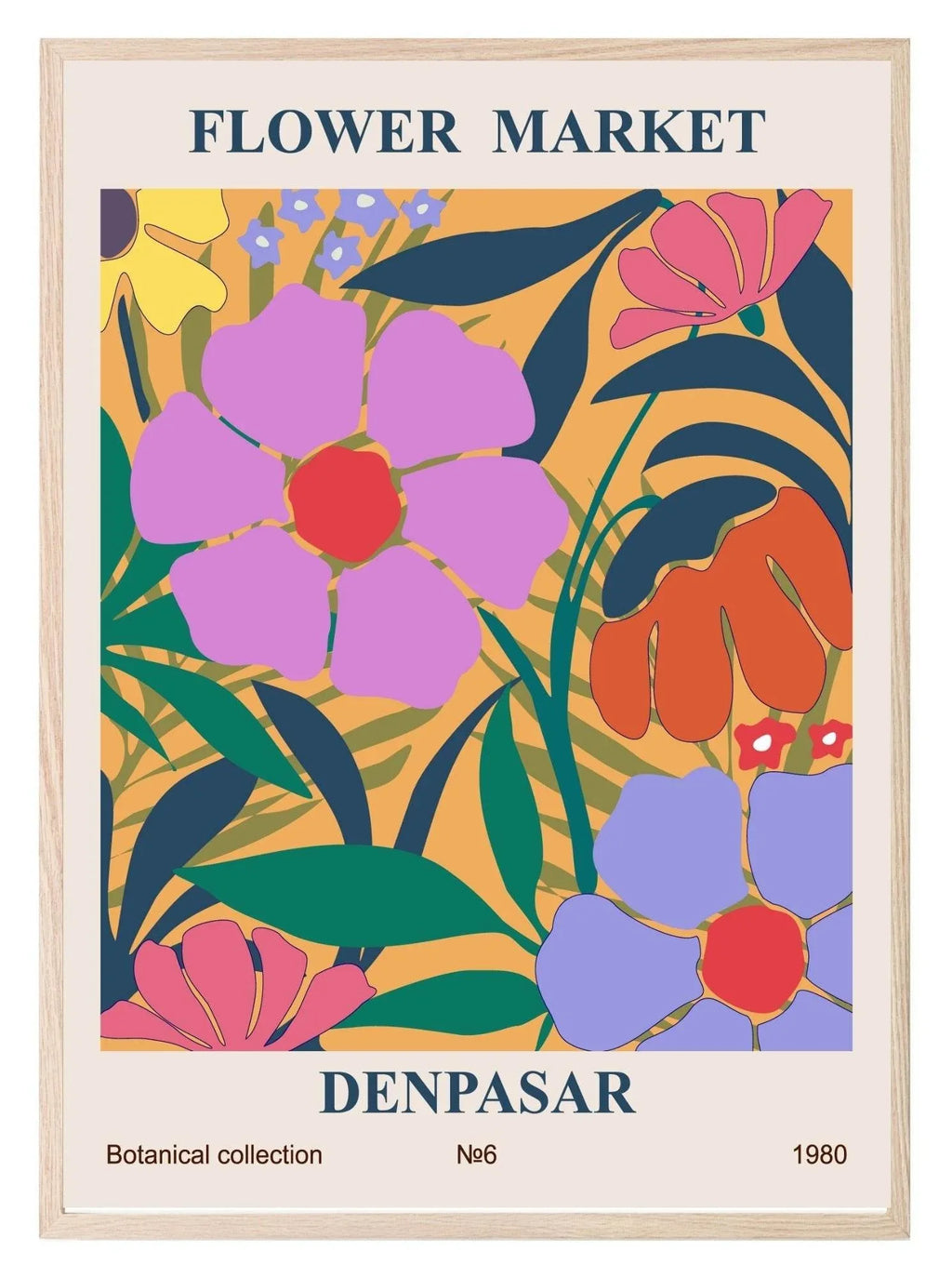 Set of 3 Flower Market Prints | Travel Floral Wall Art - Larosier Prints