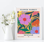 Set of 3 Flower Market Prints | Travel Floral Wall Art - Larosier Prints