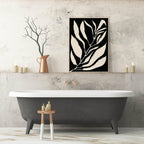 Set of 3 Green & Black Abstract | Modern Wall Art - Larosier Prints