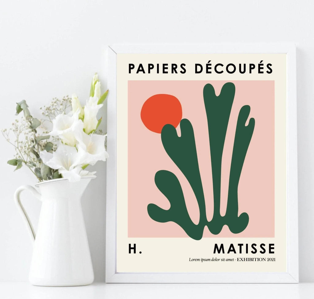 Set Of 3 Matisse Papiers Decoupes Prints | Abstract Modern Wall Art - Larosier Prints