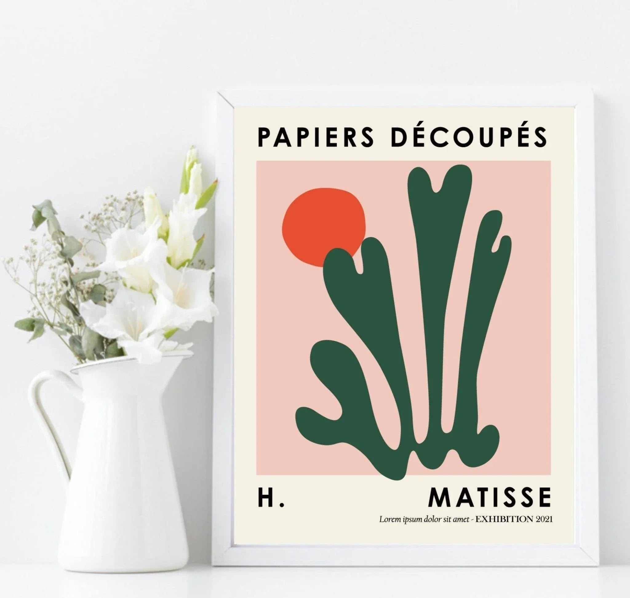 Set Of 3 Matisse Papiers Decoupes Prints | Abstract Modern Wall Art - Larosier Prints