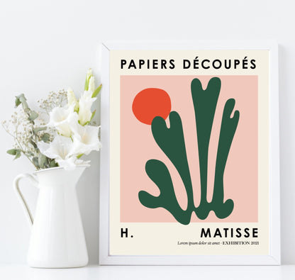 Set Of 3 Matisse Papiers Decoupes Prints | Abstract Modern Wall Art