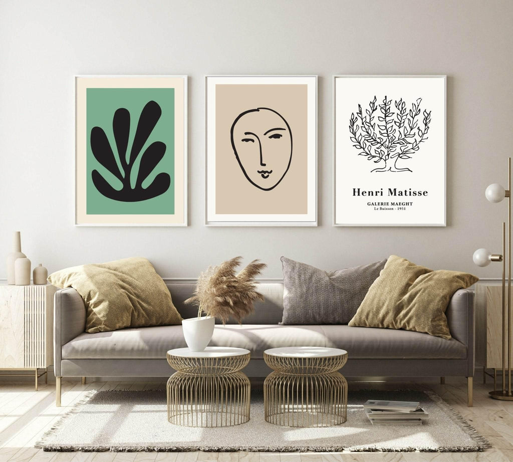 Set of 3 Matisse Abstract Wall Art Prints | Gallerie Maeght Wall Art - Larosier Prints