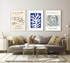 Set Of 3 Matisse Abstract Prints | Aix En Provence Wall Art - Larosier Prints