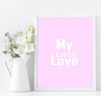 Set Of 3 Swan My Little Love Prints | Nursery Wall Art - Larosier Prints
