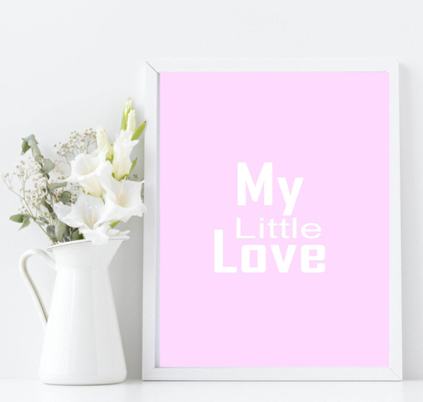 Set Of 3 Swan My Little Love Prints | Nursery Wall Art