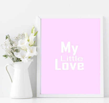 Set Of 3 Swan My Little Love Prints | Nursery Wall Art