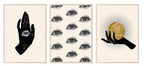 Set of 3 Spiritual Hand, Eye & Moon / Sun Print | Celestial Palm - Larosier Prints