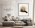 Set of 3 Spiritual Hand, Eye & Moon / Sun Print | Celestial Palm - Larosier Prints