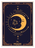 Set Of 3 Tarot Card Moon, Sun & Star | Celestial Wall Art - Larosier Prints