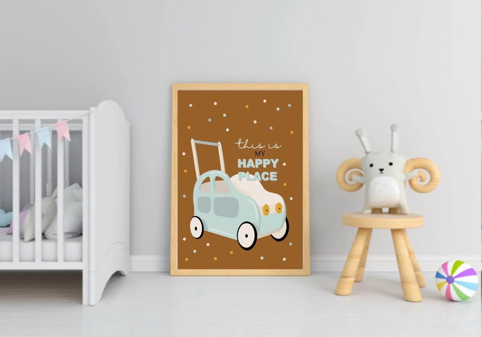 Set Of 3 Vintage Nursery Prints | Bunny Wall Art - Larosier Prints