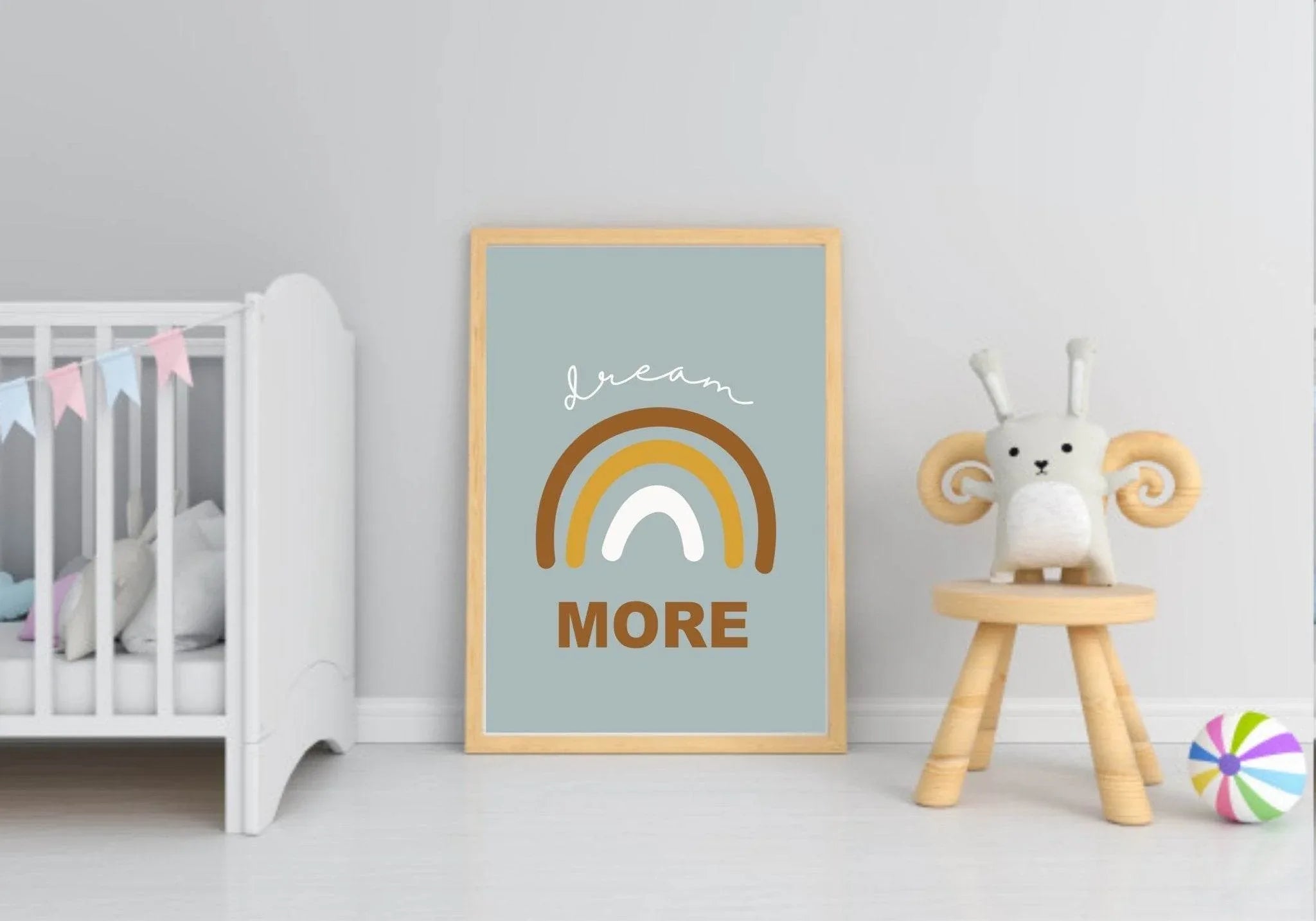 Set Of 3 Vintage Nursery Prints | Bunny Wall Art - Larosier Prints