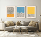 Set Of 4 Abstract Geometric Prints | Bright Modern Wall Art - Larosier Prints