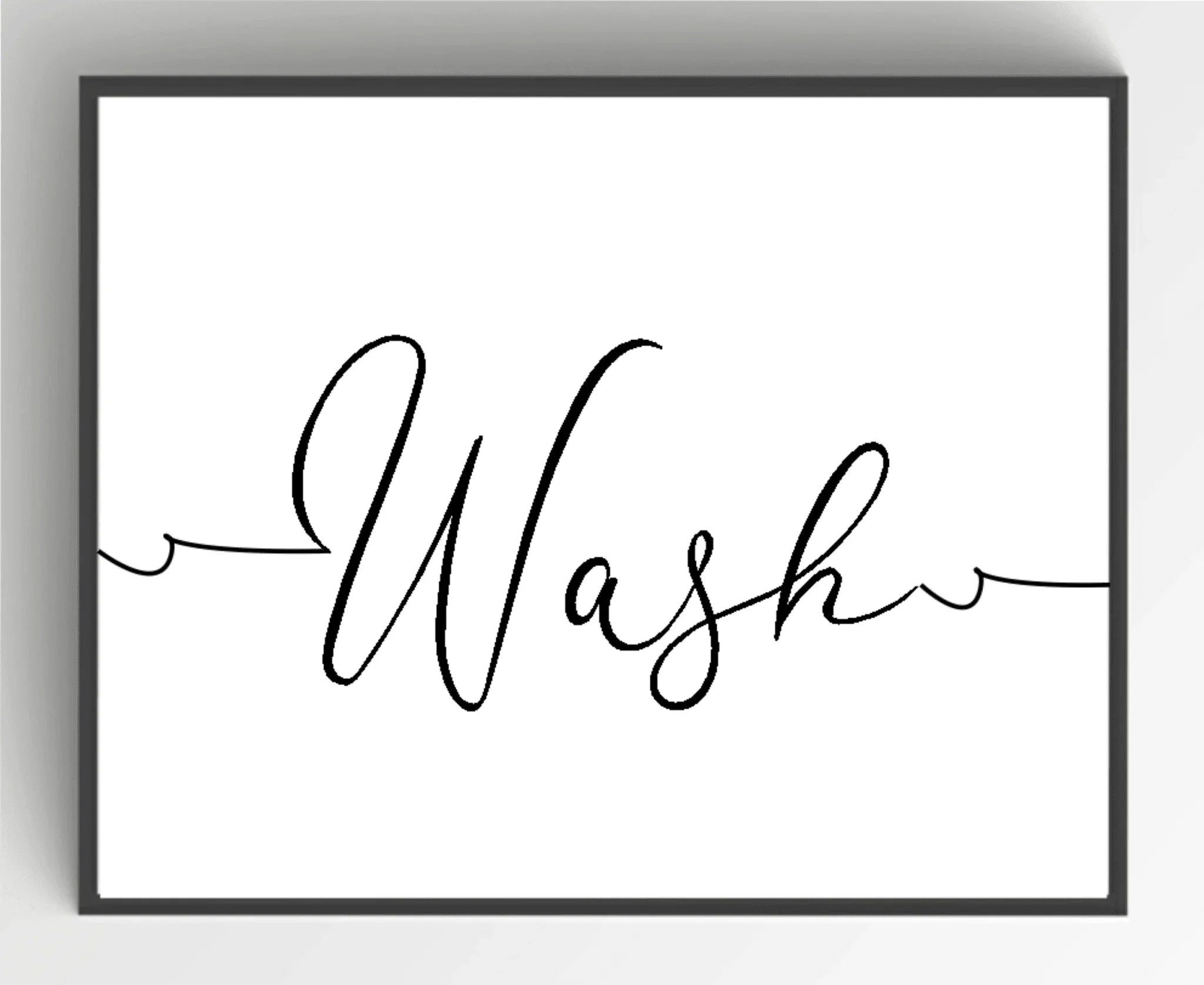 Set Of 4 Wash, Dry, Fold & Repeat Laundry Prints | Typography Wall Art - Larosier Prints